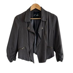 C. Luce Tencel Zip Up Jacket